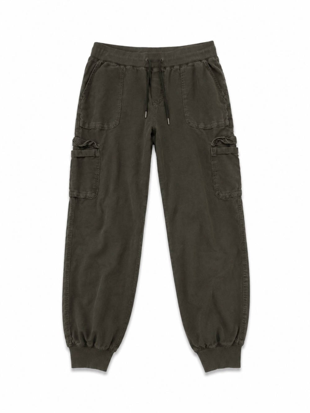 ♡ 2/$20 ♡ Aritzia Community Olive Green Drawstring Cargo Joggers, Size XS
